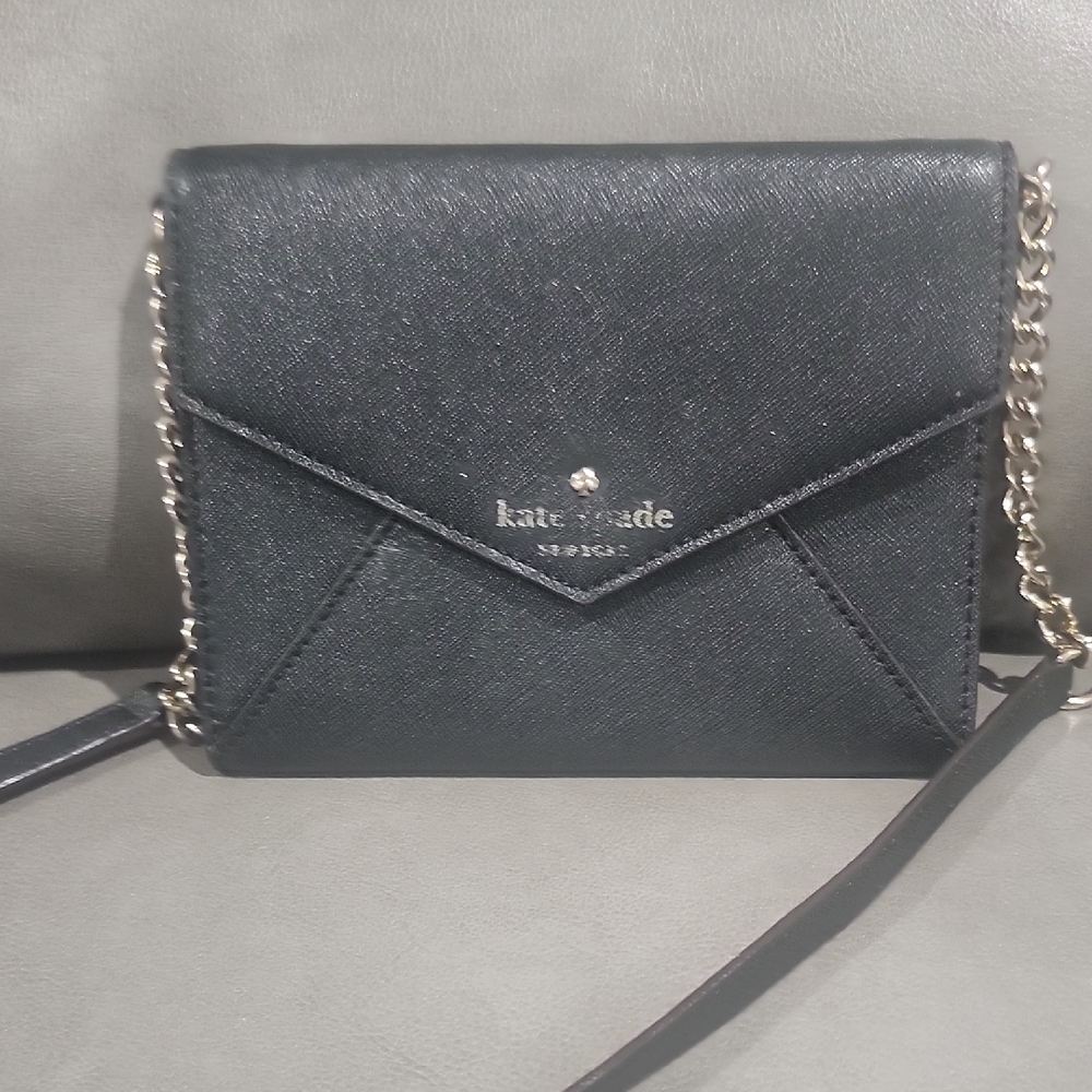 Kate Spade Black Envelope Crossbody Bag